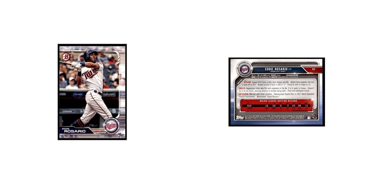 2019 Bowman. Eddie Rosario. Baseball Cards #63
