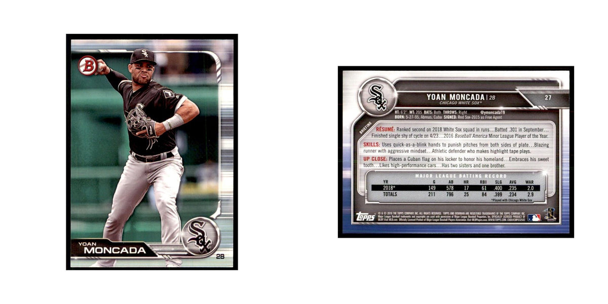 2019 Bowman. Yoan Moncada Baseball Cards #27