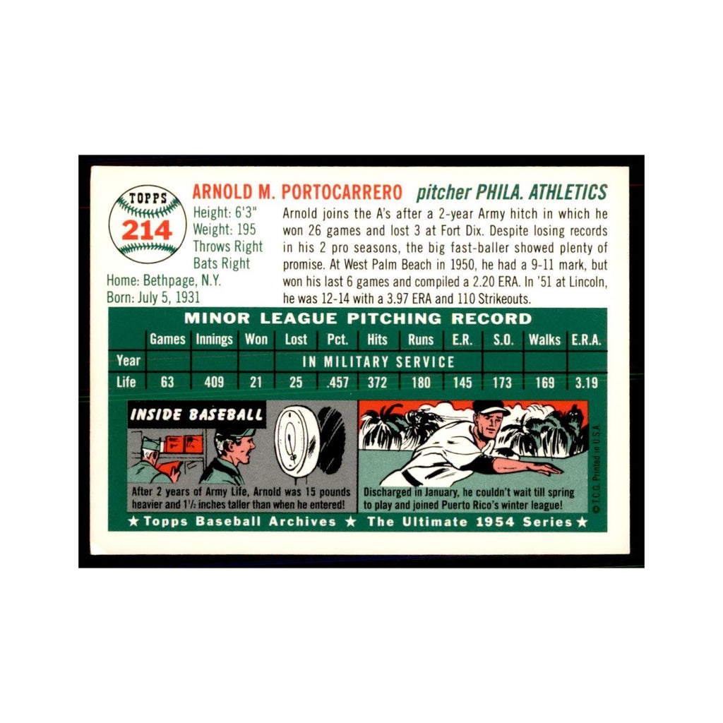 1994 Topps Archives Arnold Portocarrero Baseball Cards #214