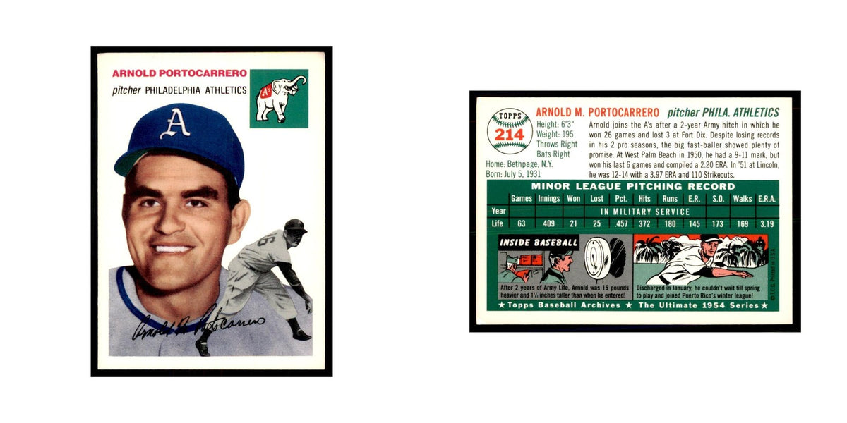 1994 Topps Archives Arnold Portocarrero Baseball Cards #214
