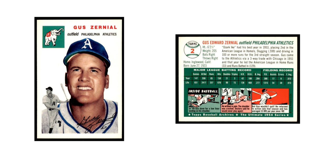 1994 Topps Archives Gus Zernial Baseball Cards #2
