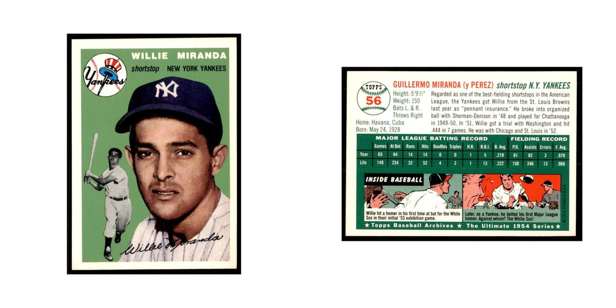 1994 Topps Archives Willy Miranda Baseball Cards #56