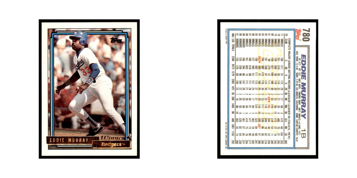 1992 Topps Gold Eddie Murray Cards #780