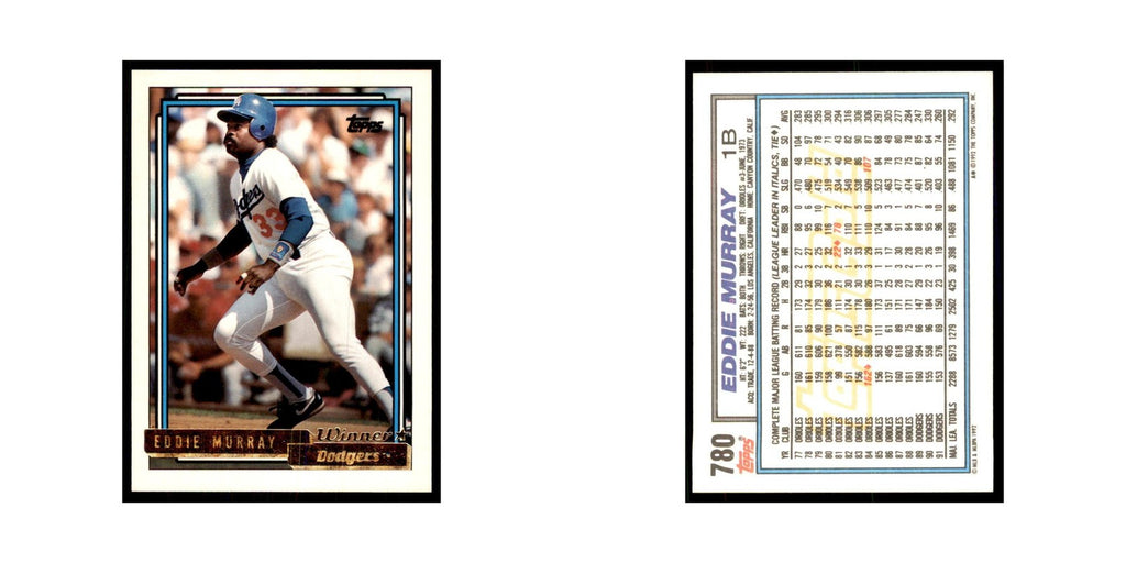 1992 Topps Gold Eddie Murray Baseball Cards #780