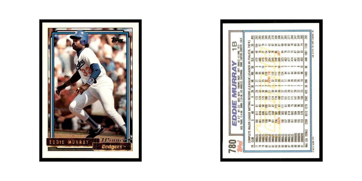 1992 Topps Gold Eddie Murray Baseball Cards #780