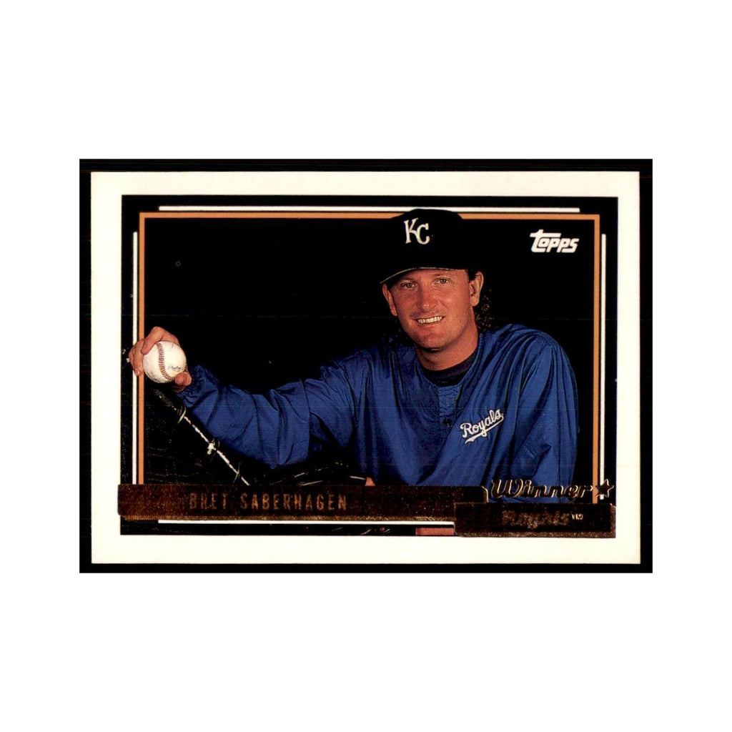 1992 Topps Gold Bret Saberhagen Cards #75
