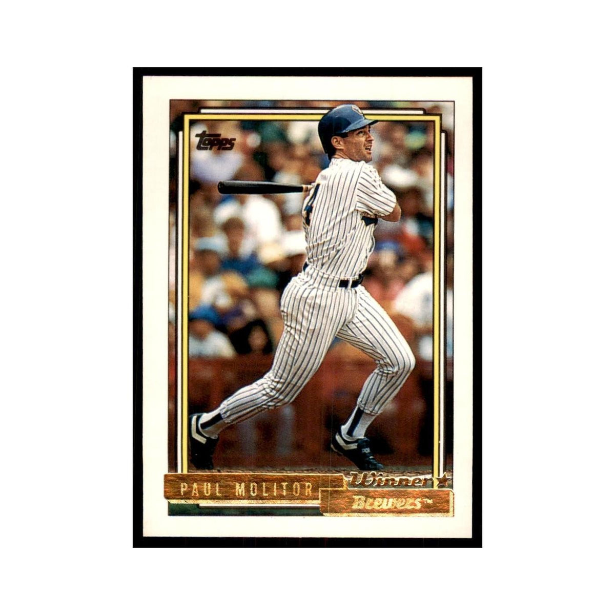 1992 Topps Gold Paul Molitor Baseball Cards #600