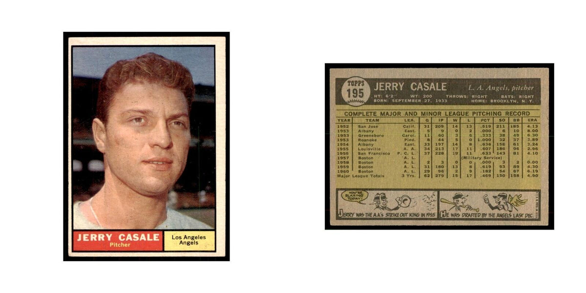 1961 Topps Jerry Casale Angels #195