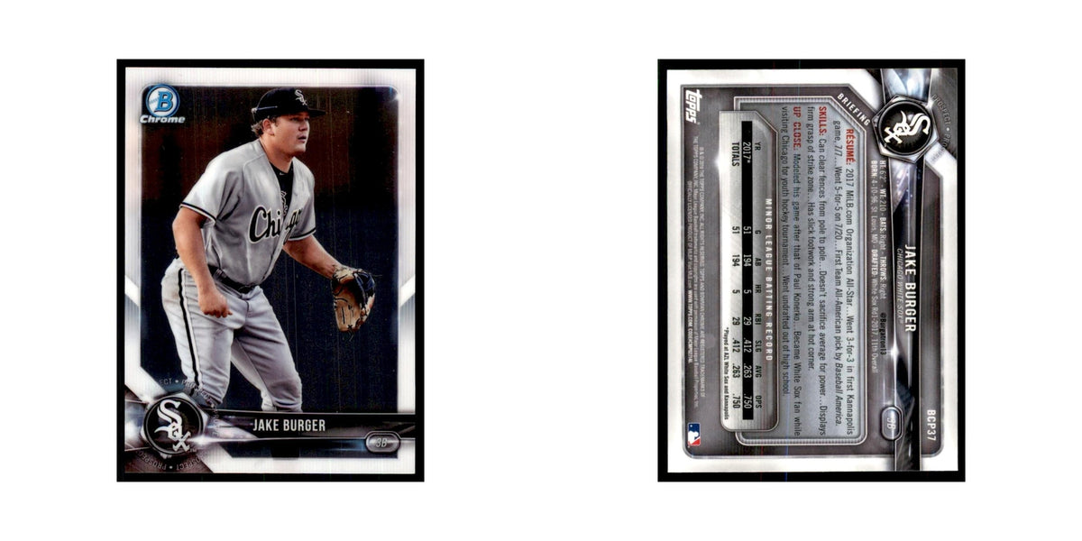 2018 Bowman Chrome Prospects Jake Burger White Sox #BCP37