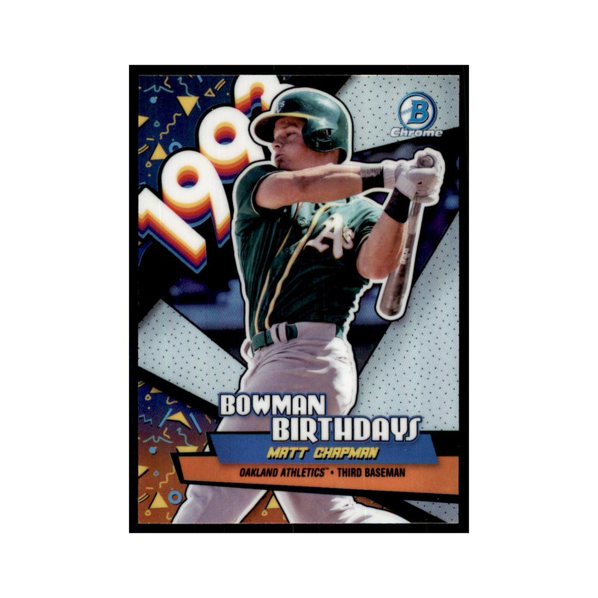 2018 Bowman Chrome Birthdays Matt Chapman Athletics #BB-MCH
