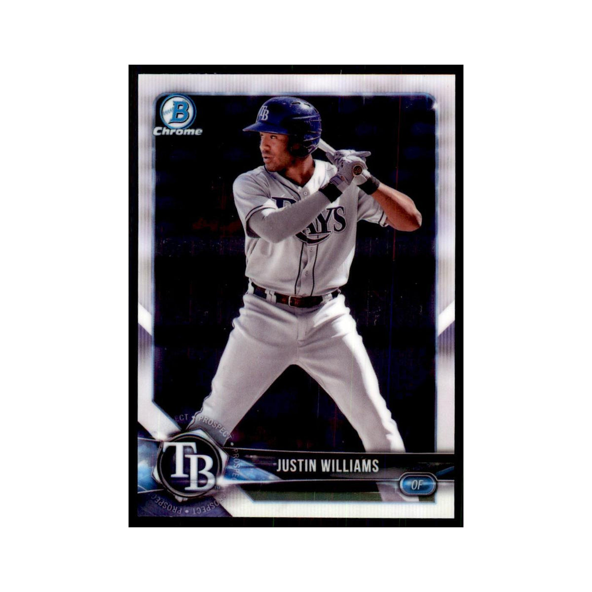2018 Bowman Chrome Prospects Justin Williams Rays #BCP10
