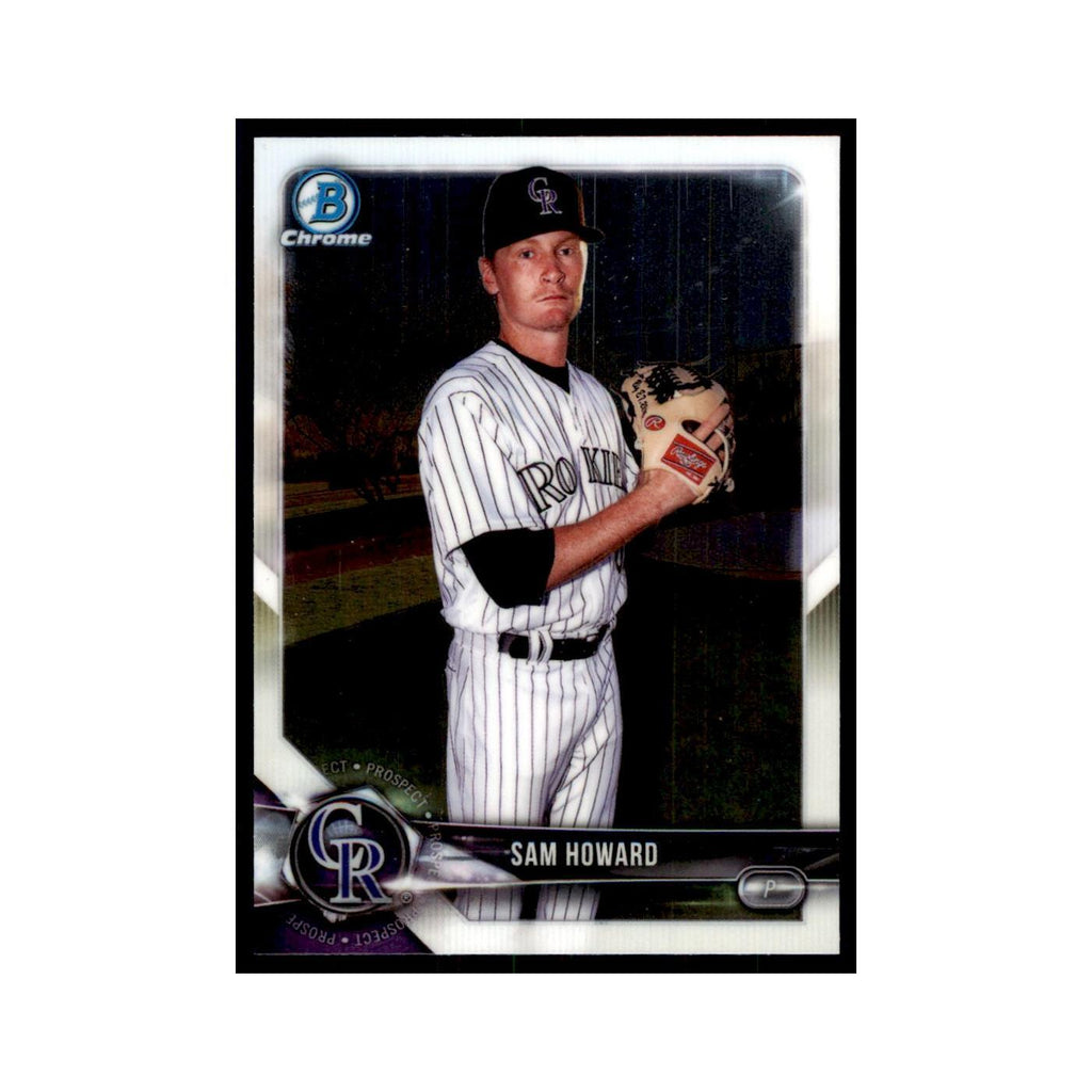 2018 Bowman Chrome Prospects Sam Howard Rockies #BCP109