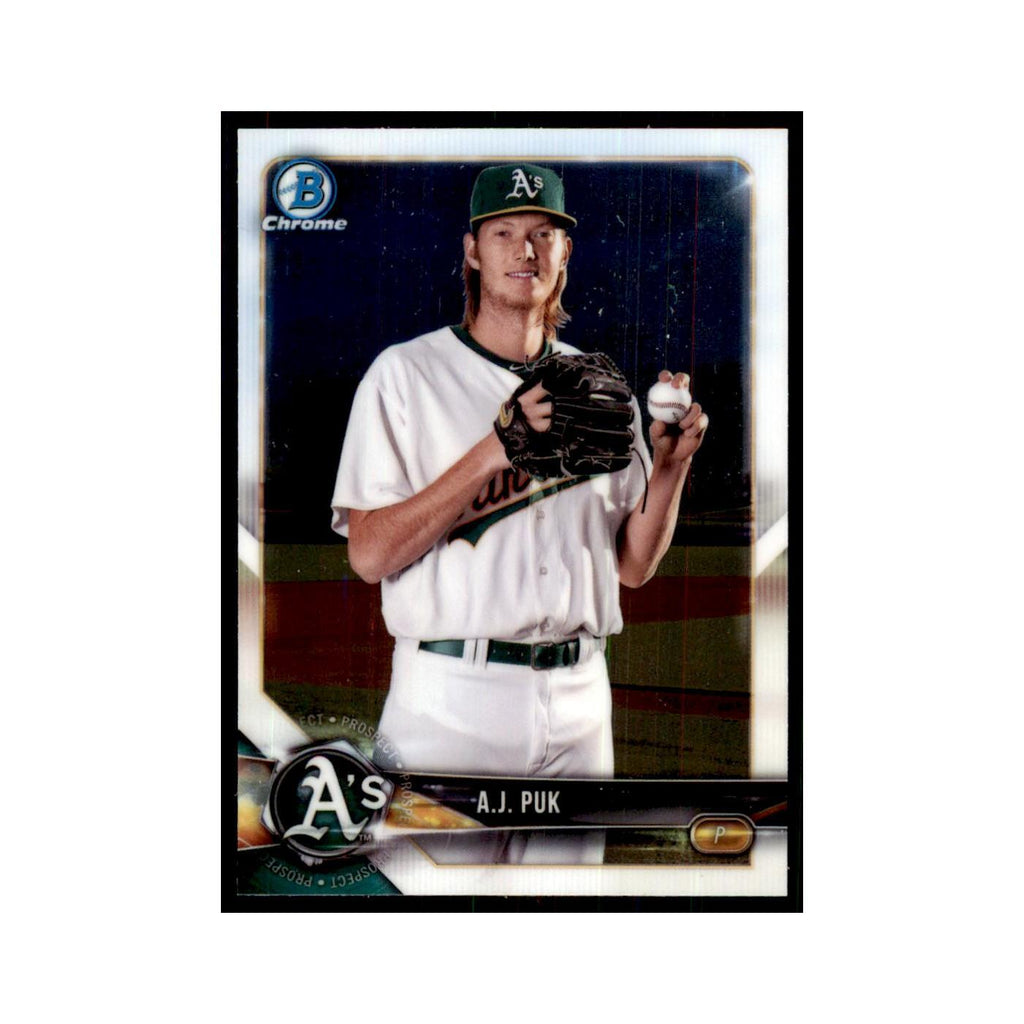 2018 Bowman Chrome Prospects A.J. Puk Athletics #BCP142