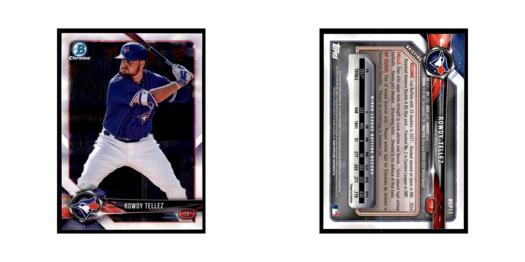 2018 Bowman Chrome Prospects Rowdy Tellez Blue Jays #BCP11