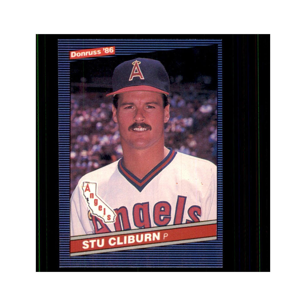 1986 Donruss Stu Cliburn RC Angels #301