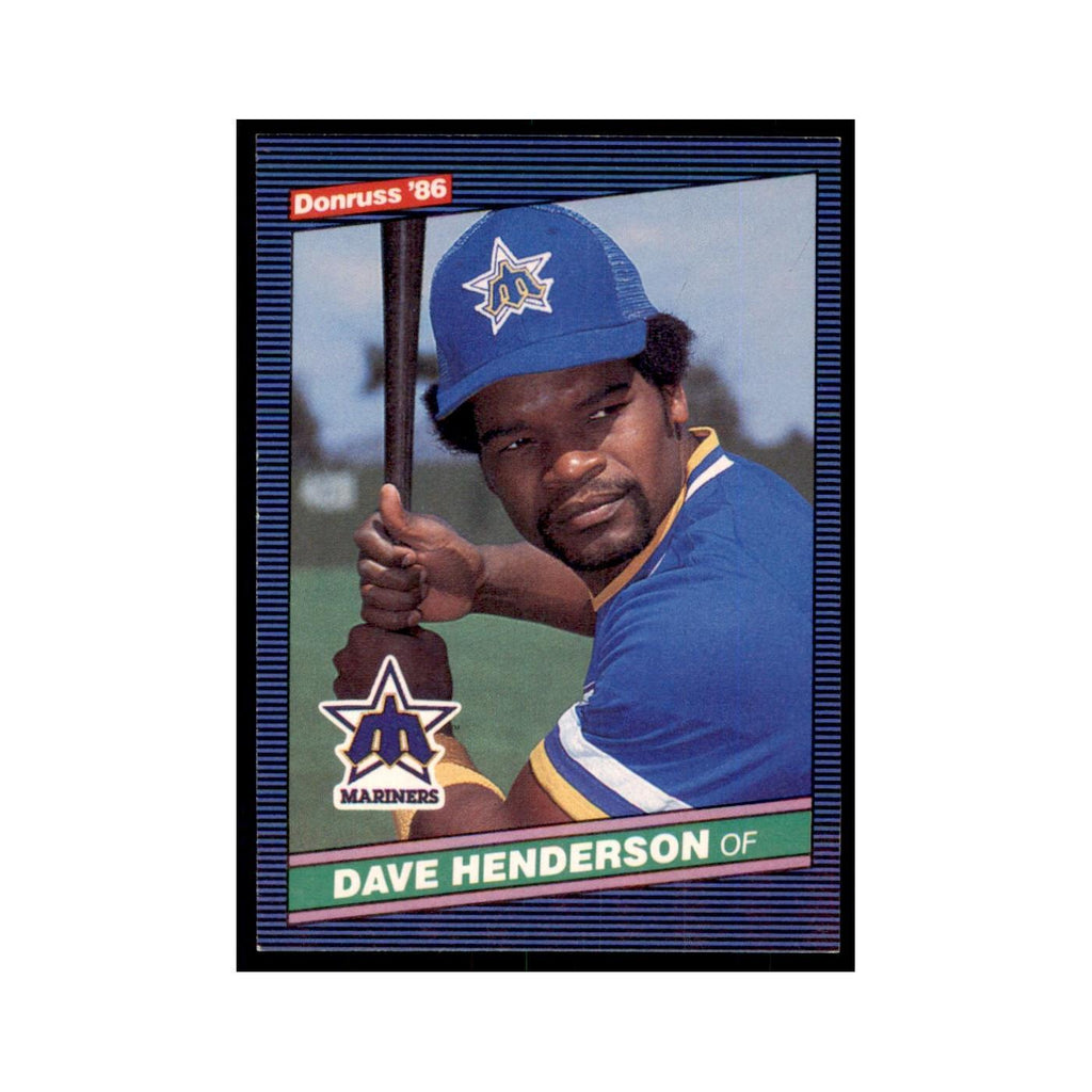 1986 Donruss Dave Henderson Mariners #318