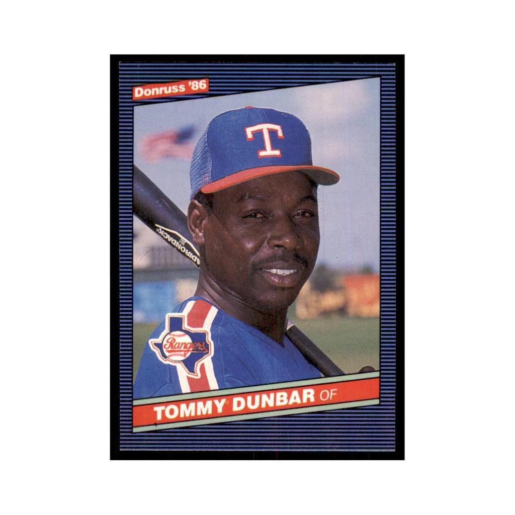 1986 Donruss Tommy Dunbar Rangers #221