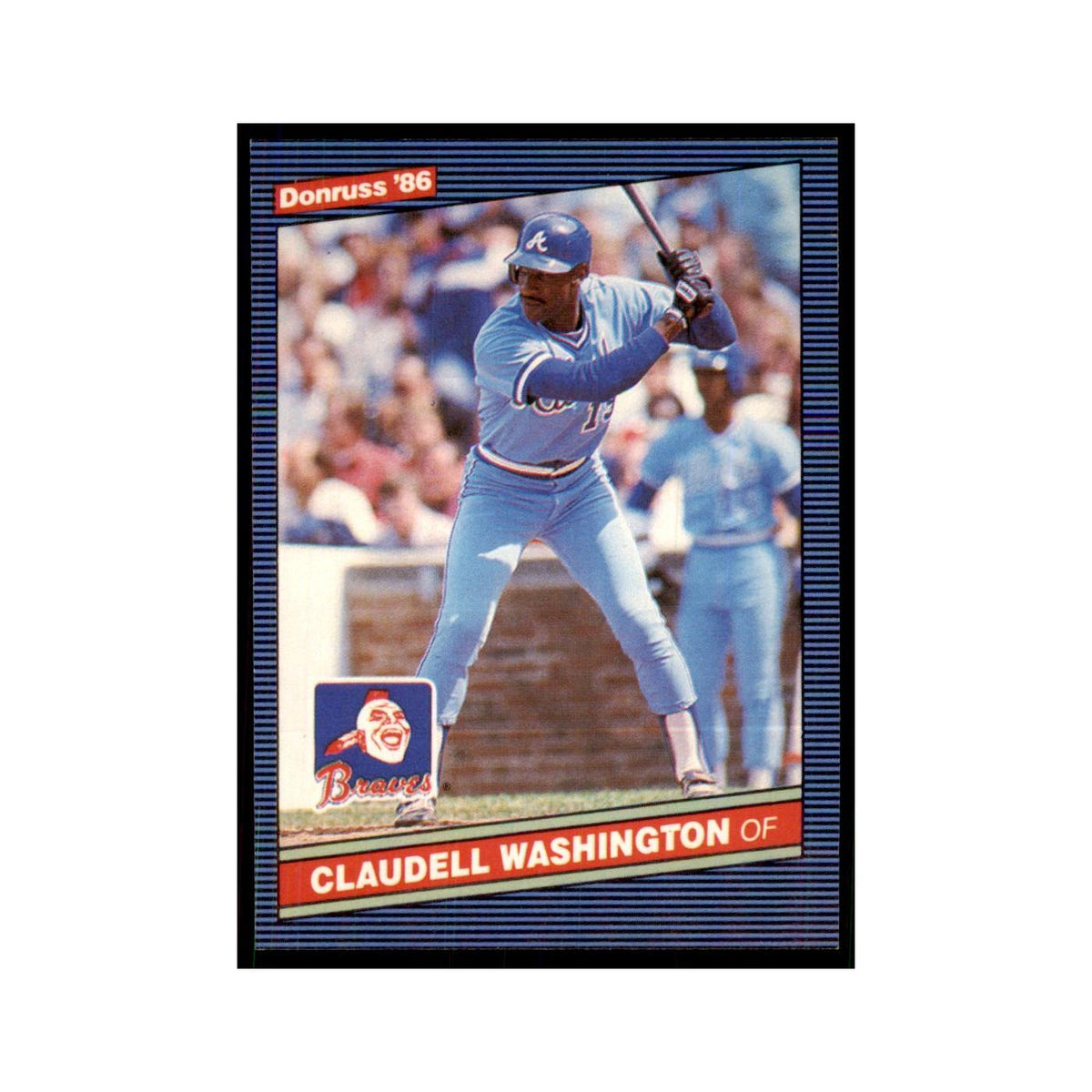 1986 Donruss Claudell Washington Braves #287