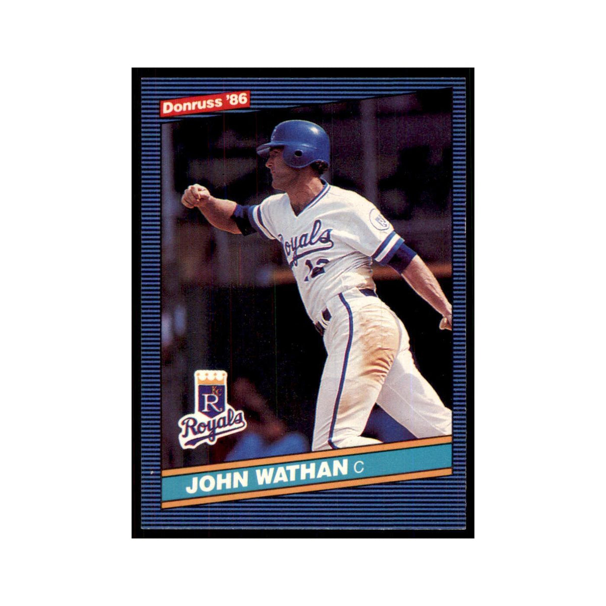 1986 Donruss John Wathan Royals #496