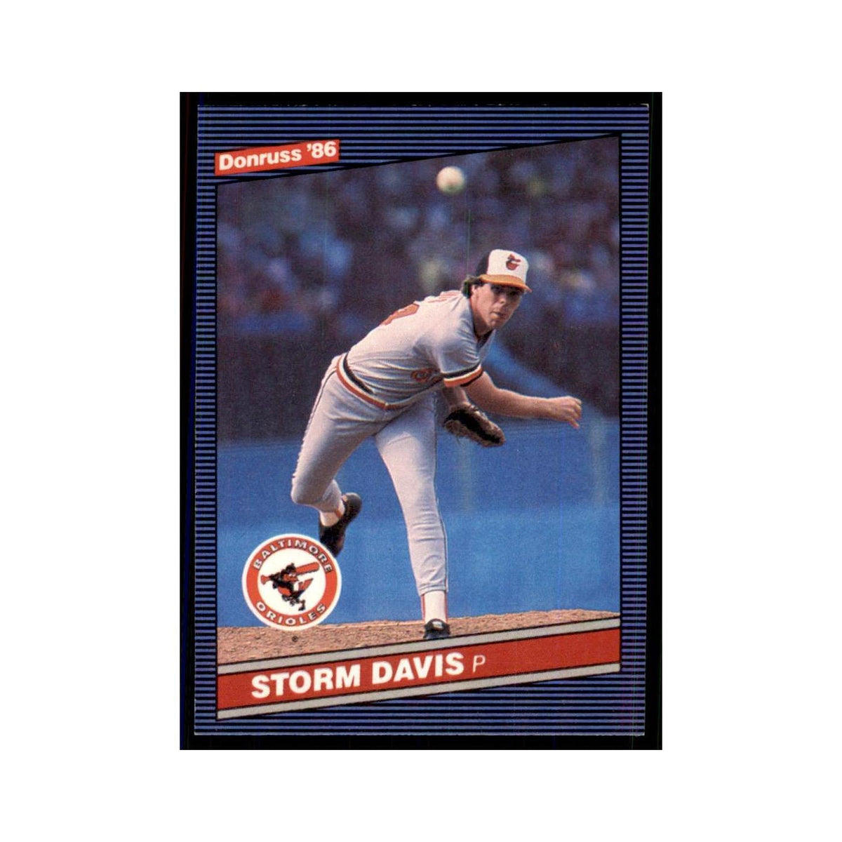 1986 Donruss Storm Davis Orioles #169