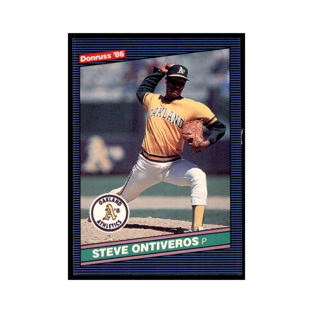 1986 Donruss Steve Ontiveros RC Athletics #589
