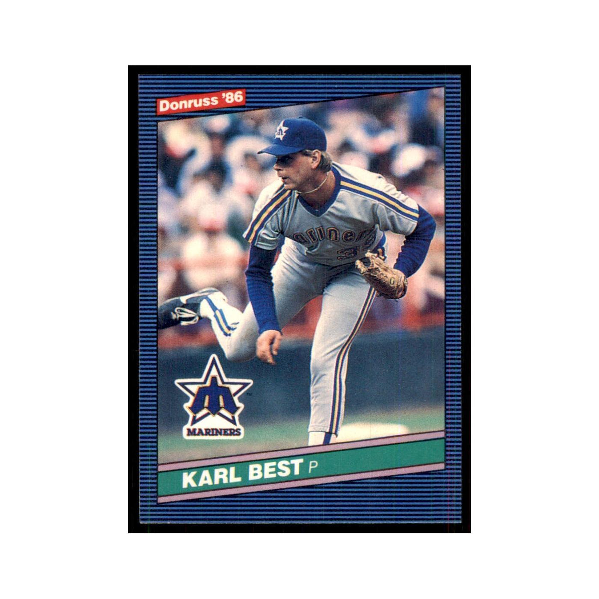 1986 Donruss Karl Best RC Mariners #511