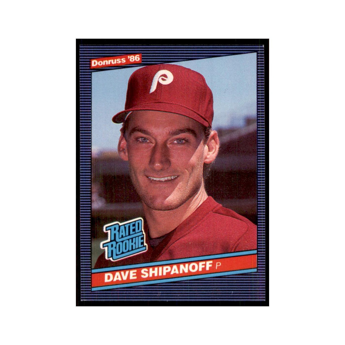 1986 Donruss Dave Shipanoff RC Phillies #34