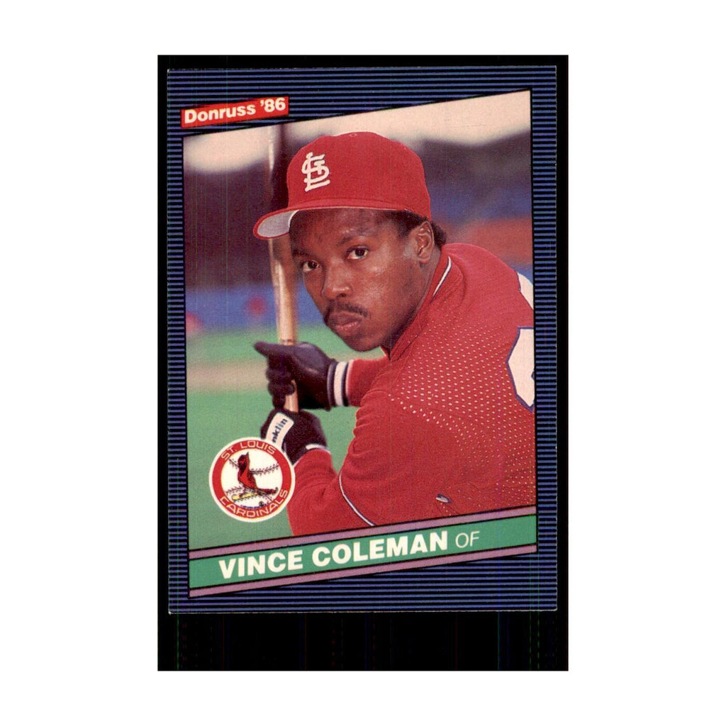 1986 Donruss Vince Coleman RC Cardinals #181