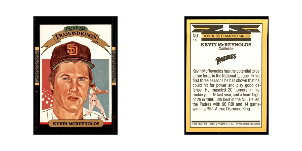 1987 Donruss Kevin McReynolds Baseball Cards #14