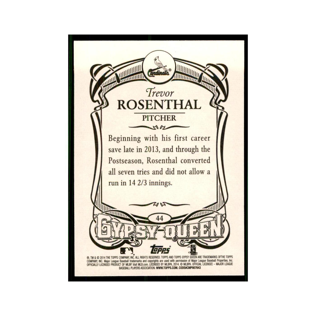2014 Topps Gypsy Queen Trevor Rosenthal Cardinals #44