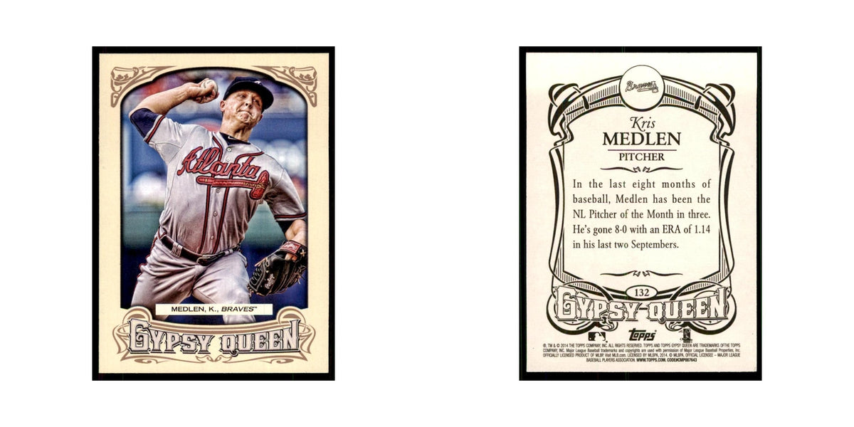 2014 Topps Gypsy Queen Kris Medlen Braves #132