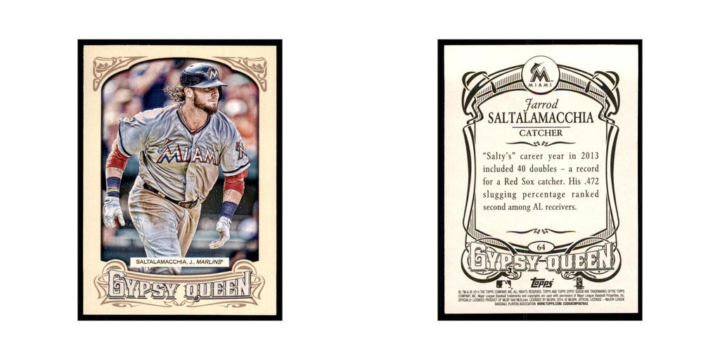2014 Topps Gypsy Queen Jarrod Saltalamacchia Marlins #64