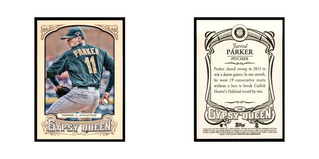 2014 Topps Gypsy Queen Jarrod Parker Athletics #248