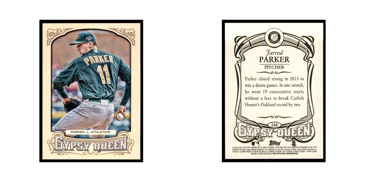 2014 Topps Gypsy Queen Jarrod Parker Athletics #248