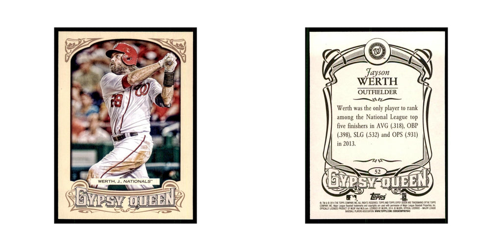 2014 Topps Gypsy Queen Jayson Werth Nationals #52