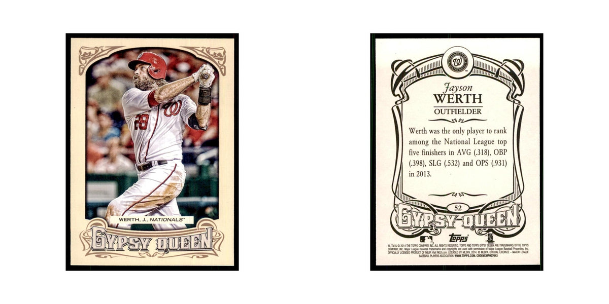 2014 Topps Gypsy Queen Jayson Werth Nationals #52