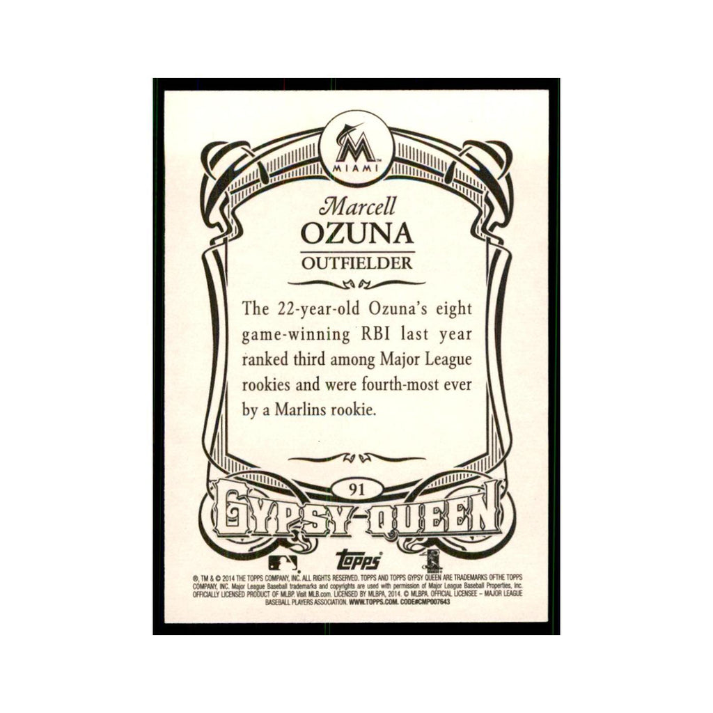 2014 Topps Gypsy Queen Marcell Ozuna Marlins #91
