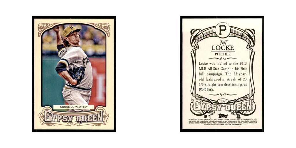 2014 Topps Gypsy Queen Jeff Locke Pirates #137