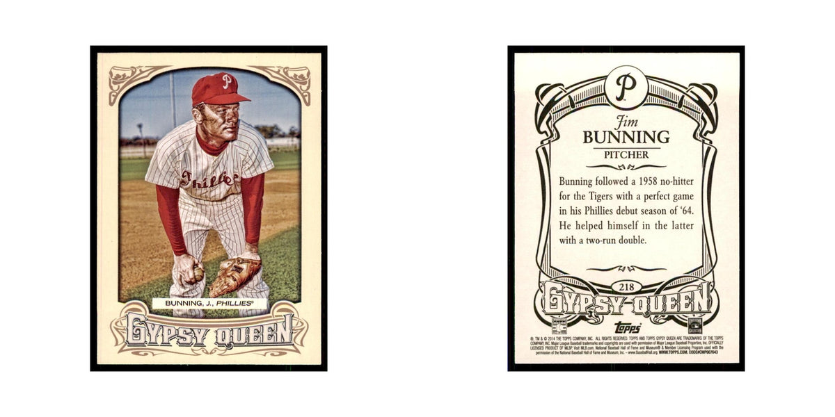 2014 Topps Gypsy Queen Jim Bunning Phillies #218
