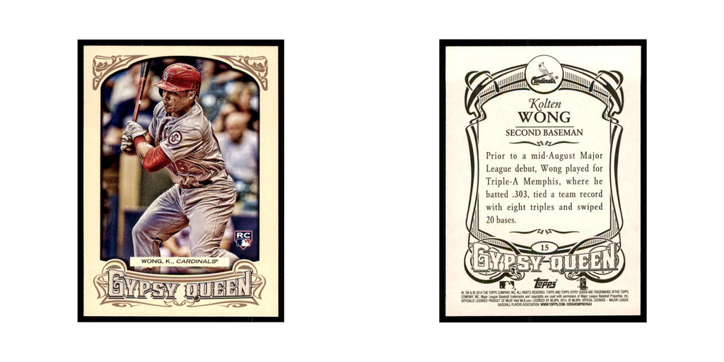 2014 Topps Gypsy Queen Kolten Wong RC Cardinals #15