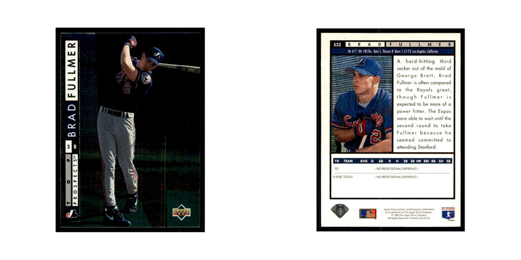 1994 Upper Deck Brad Fullmer Montreal Expos #532