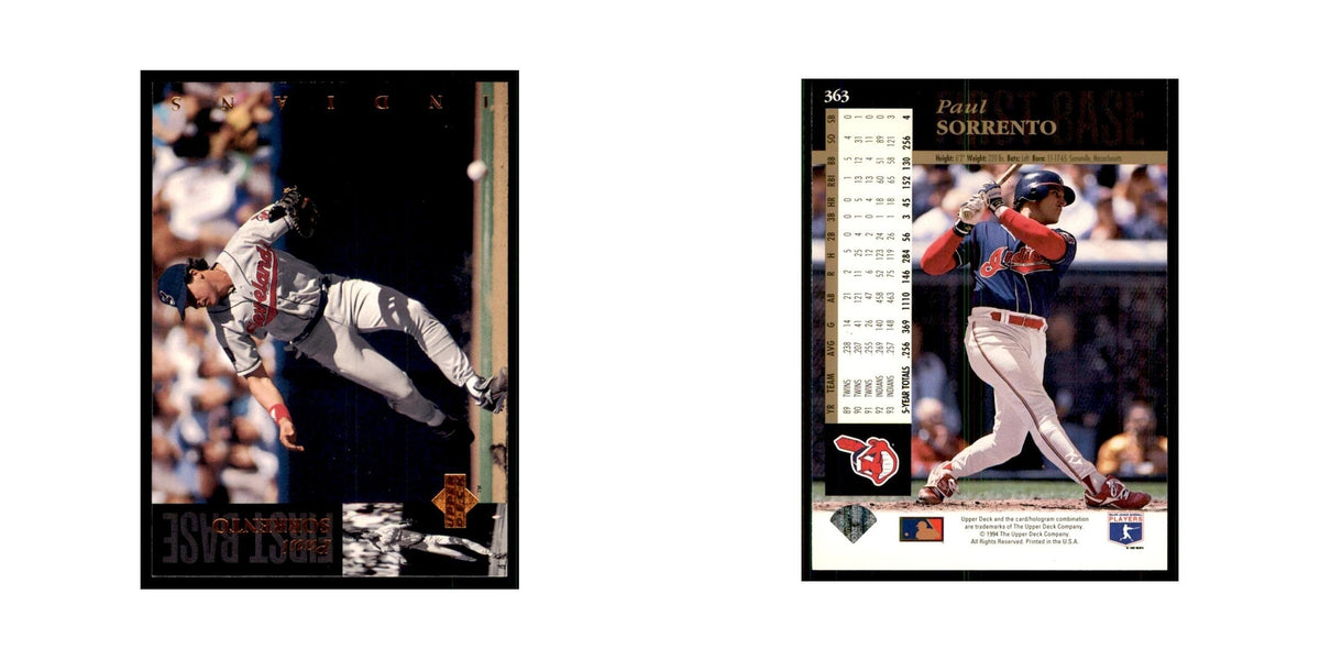 1994 Upper Deck Paul Sorrento Indians #363