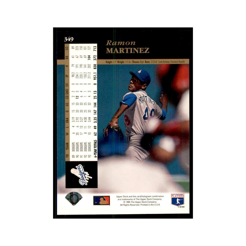 1994 Upper Deck Ramon Martinez Dodgers #349
