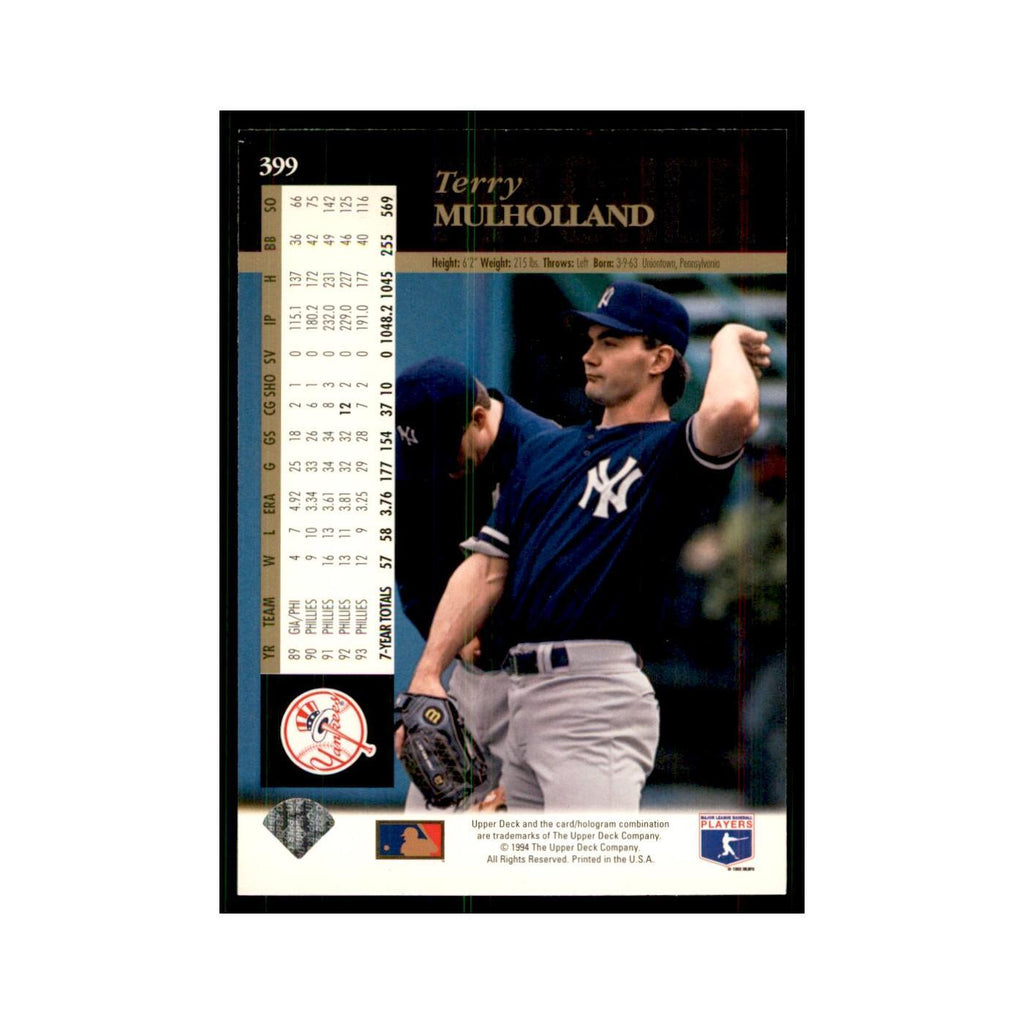 1994 Upper Deck Terry Mulholland Yankees #399