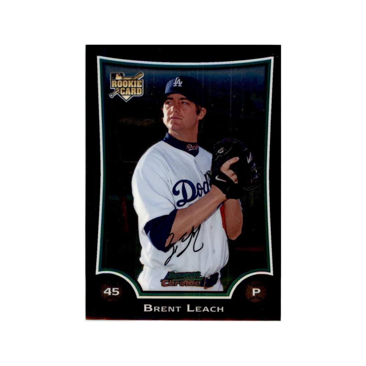 2009 Bowman Draft Picks & Prospects Chrome Brent Leach RC Dodgers #BDP43