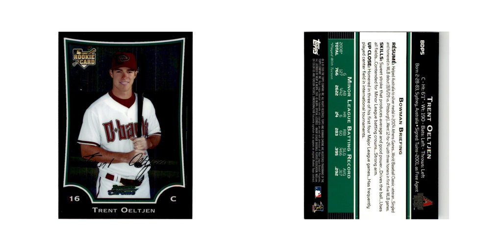 2009 Bowman Draft Picks & Prospects Trent Oeltjen RC Diamondbacks #BDP5