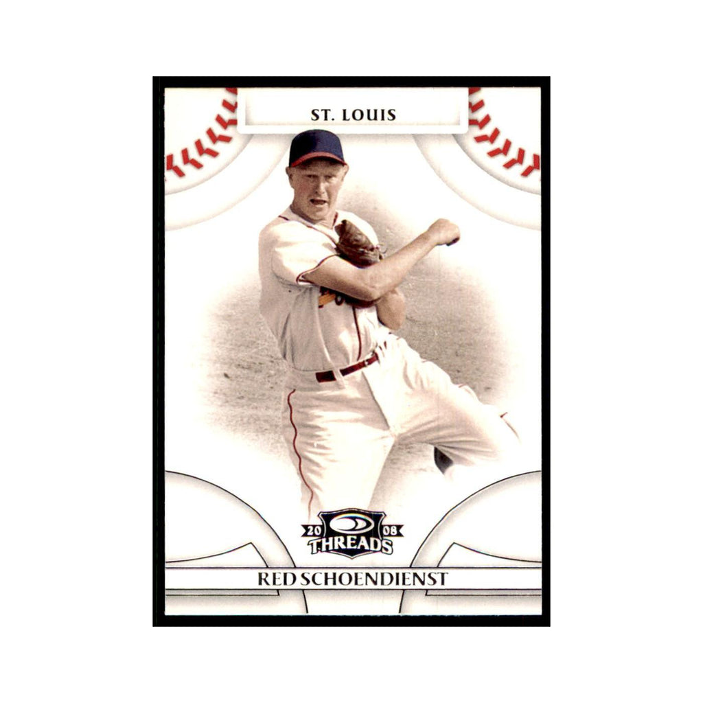 2008 Donruss Threads Red Schoendienst Cardinals #47