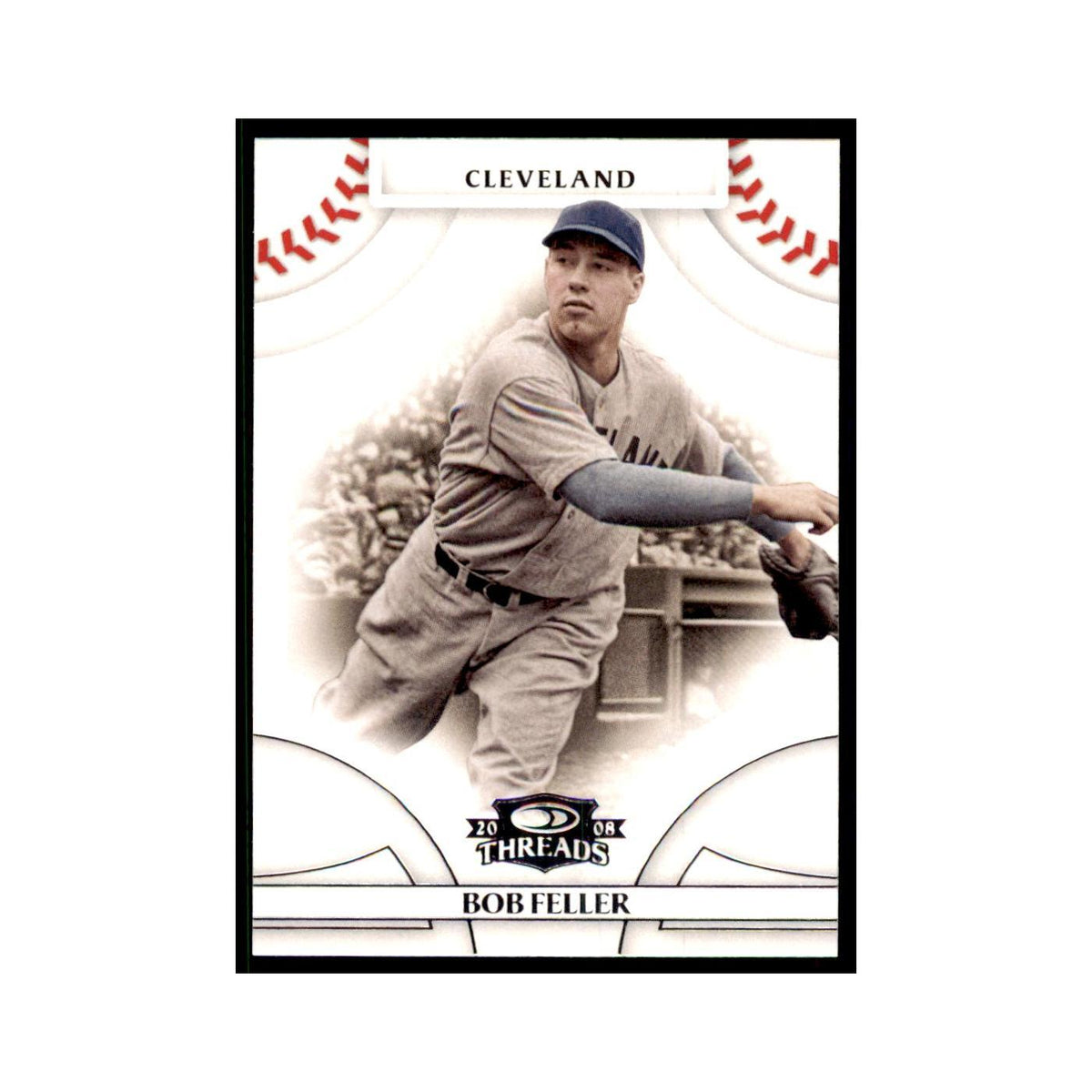 2008 Donruss Threads Bob Feller Indians #22