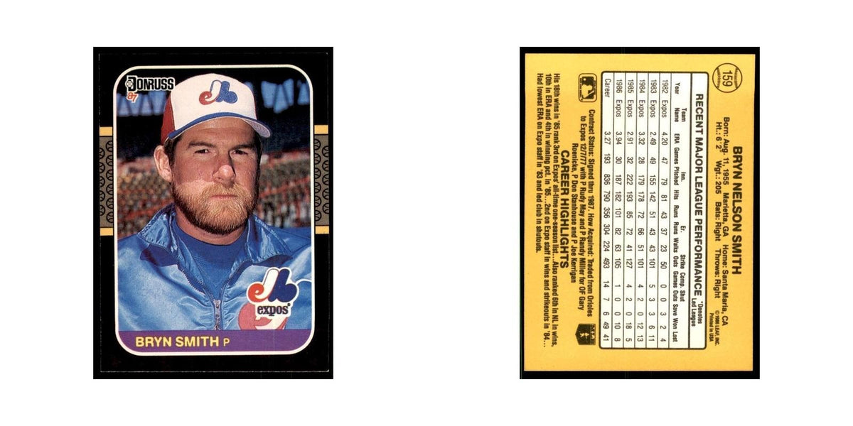 1987 Donruss Bryn Smith Baseball Cards #159