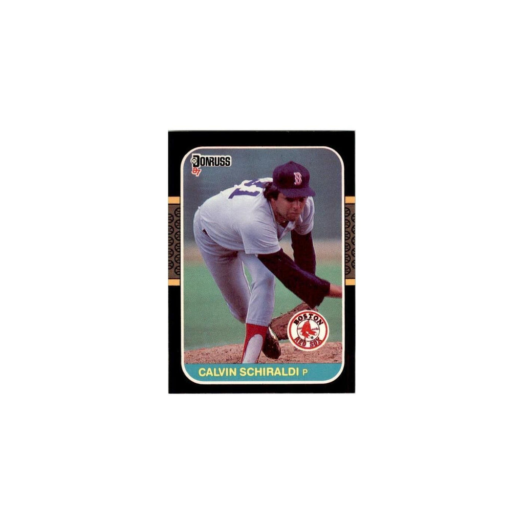 1987 Donruss Calvin Schiraldi Baseball Cards #641